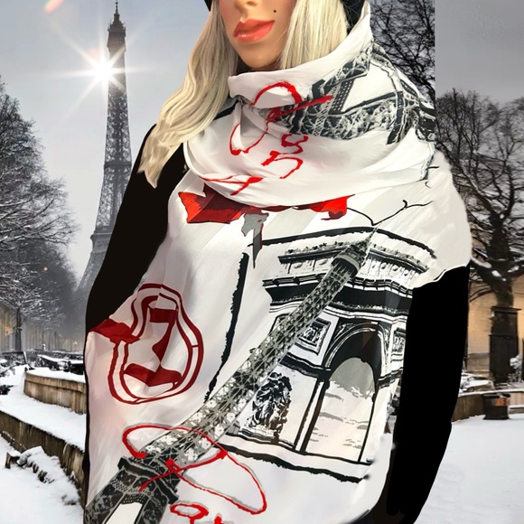 HERMES Vintage Parisian Silk Scarf - Picture 10 of 12